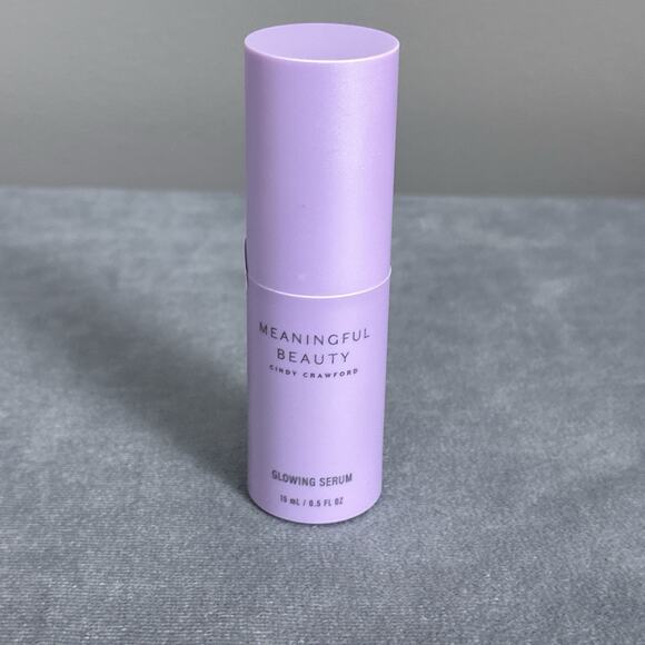 Meaningful Beauty Glowing Serum Cindy Crawford .5 fl oz New Sealed Lightweight - Picture 1 of 5